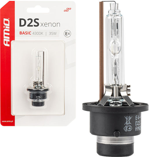 AMiO Λάμπα Αυτοκινήτου & Μοτοσυκλέτας D2S Xenon 4300K Φυσικό Λευκό 12V 35W