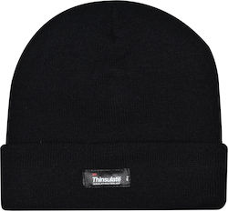 Stamion Beanie Ανδρικός Σκούφος Πλεκτός σε Μαύρο χρώμα
