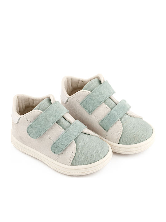 Babywalker Christening Leather Sneakers Turquoise