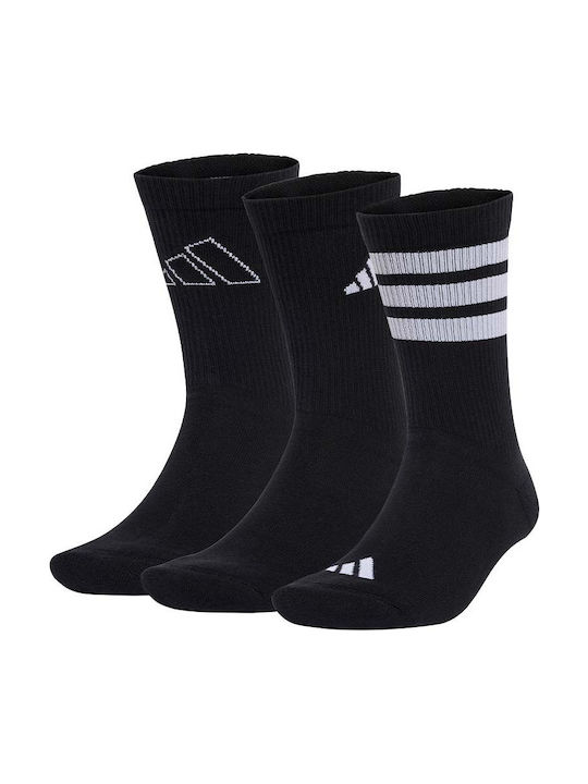 adidas Logo Athletic Socks Black / White 3 Pairs