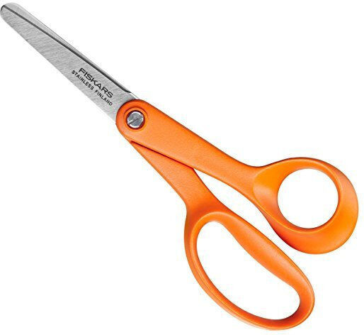 Fiskars Children's Scissors for Crafts 13cm with Stainless Steel Blade Orange 1pcs