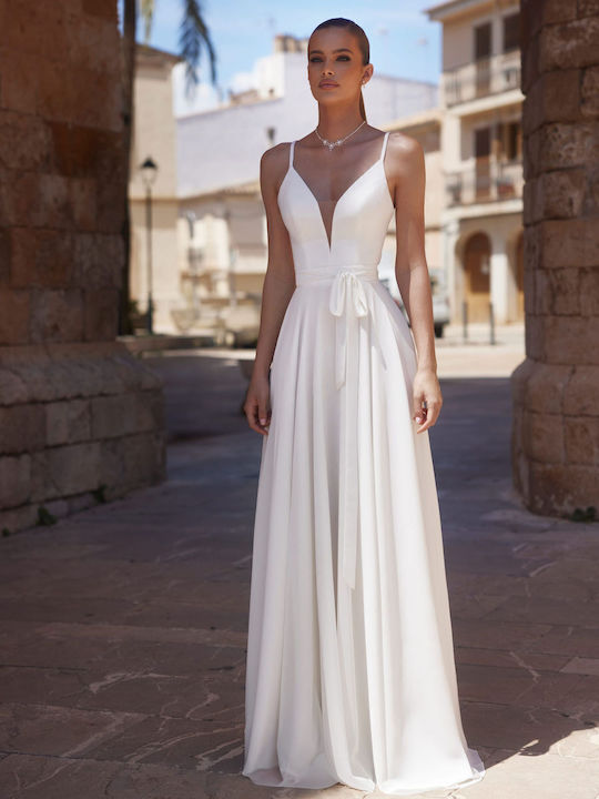 Braut-Chiffonrock Elfenbein Melinda