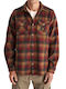 Staff Overshirt Long-sleeved Shirt Brick Red