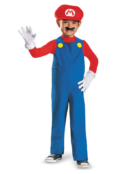 Costum de Carnaval pentru Copii Super Mario MARIO COPIL MIC