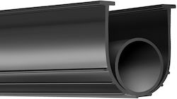 Vevor Garage Door Bottom Seals U-Shape Rubber + O-Ring Combination Garage Door Seal Bottom Garage Door Seal Garage Door Seal 10 Feet T Ends 5/16 Inches Width 3 3/4 Inches Doors Black