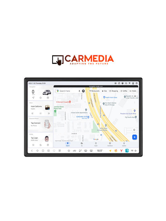 Carmedia Ηχοσύστημα Αυτοκινήτου για Suzuki Vitara 2016 (Bluetooth/USB/AUX/WiFi/GPS/Apple-Carplay/Android-Auto) με Οθόνη Αφής 11.5"