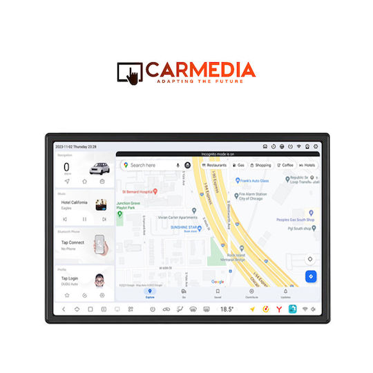 Carmedia Auto-Audiosystem für Fiat 500L 2012 (Bluetooth/USB/AUX/WiFi/GPS/Apple-Carplay/Android-Auto) mit Touchscreen 13"