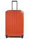 Piquadro Medium Travel Suitcase Hard Orange with 4 Wheels Height 69cm