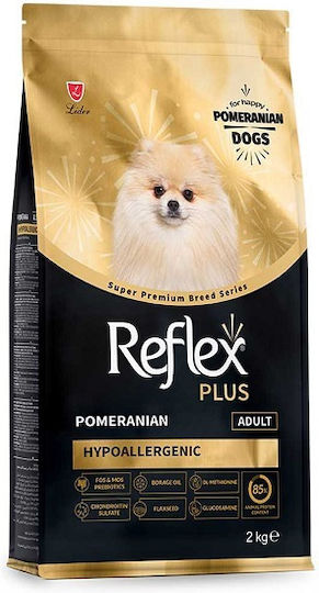 Reflex Plus Pomeranian Hypoallergenic 2kg Dry Food for Adult Small Breed Dogs