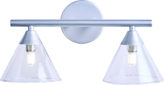 ArkoLight Modern Lamp Wall with Socket G9 Silver 13cm