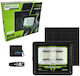 Gdsuper Waterproof Solar LED Flood Light 200W Cold White 7500K with Remote Control IP67