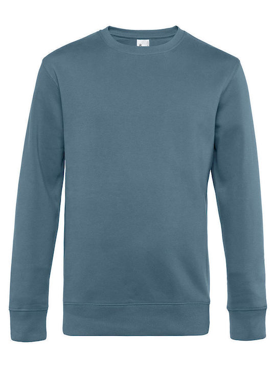 B&C Мъжки Рекламен Суитшърт Nordic Blue