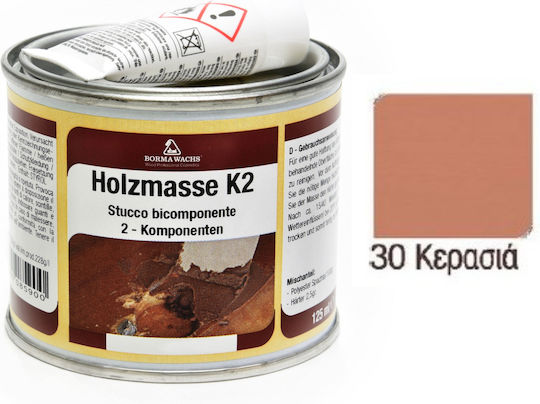 Borma Wachs Wood Putty Polyester / 2 Components Cherry 125ml