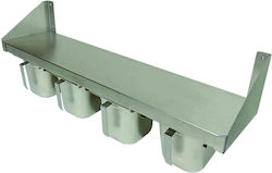 Wall Shelf Gastronom 1/6 Slots Handle 1200*300*254mm Karamco Wm12030e 613170