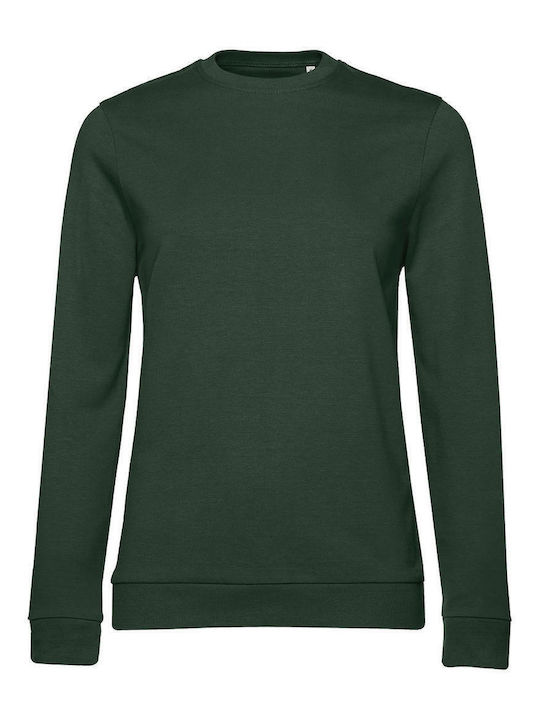 B&C Дамски Рекламен Суитшърт Forest Green