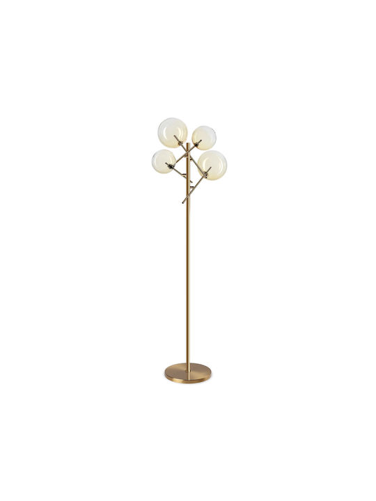 Ideal Lux Stehlampe H166cm. Gold