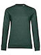B&C Dark Women's Long Sleeve Promotional Sweatshirt Heather Dark Green