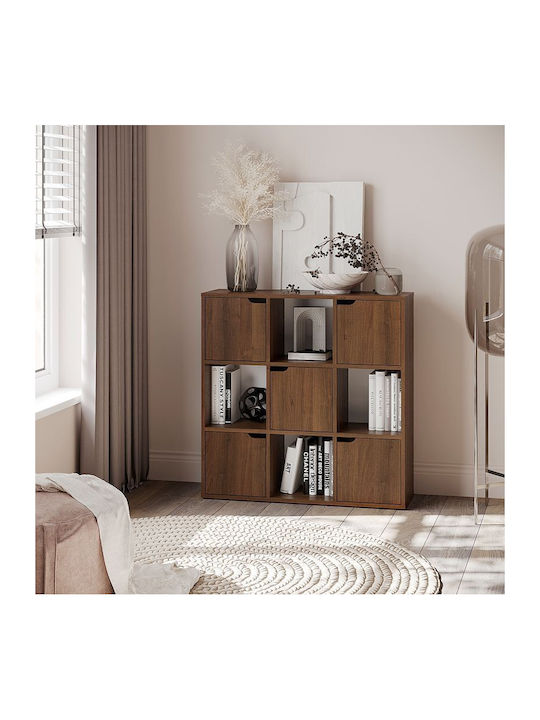 Βιβλιοθήκη Bookel Καρυδί 88.5x27.5x89.3εκ.