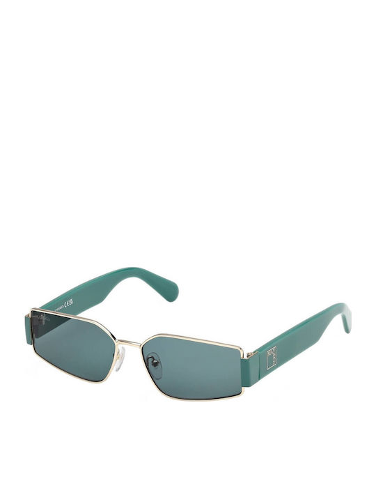 Max & Co Unisex Γυαλιά Ηλίου με Μαύρο Μεταλλικό Σκελετό και Πράσινο Φακό
