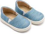 Babywalker Light Blue Baptism Fabric Moccasins