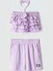 Kinder-Set mit Shorts Sommer 2Stück Lilac