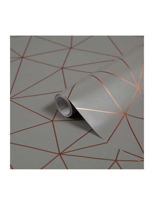 Decorative Furniture Sticker Linear Design Tico Gold 3468193m 67.50cm X 2m