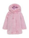 Kids' Fur with Hood Pink
