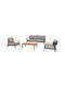 Set Mobilier Exterior Elara 4 Piese Gri Cu Perne