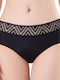 Damen-Slip Menstruell Schwarz