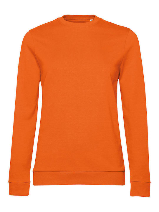 B&C Pure Дамски Рекламен Суитшърт Pure Orange