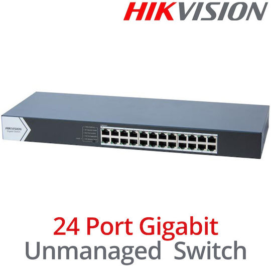 Hikvision DS-3E0524-E(C) Unmanaged L2 Switch with 24 Gigabit (1Gbps) Ethernet Ports