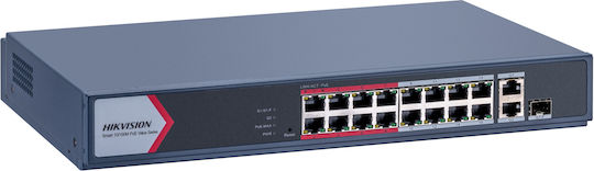 Hikvision DS-3E1318P-EI/M Managed L2 PoE+ Switch με 18 Θύρες Gigabit (1Gbps) Ethernet