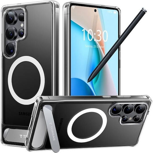 Torras Pstand Back Cover Σιλικόνης / Πλαστικό 1mm Διάφανο (Galaxy S25 Ultra)