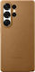 Samsung Back Cover Δερμάτινο Χρυσό (Galaxy S25 ...