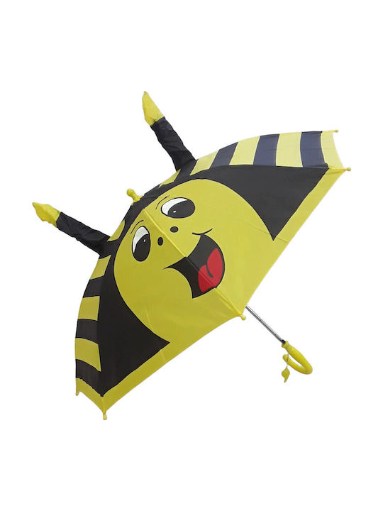 Domina Kids Umbrella Curved Handle Yellow