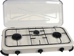 Idealgas Liquid Gas Countertop Triple Burner White