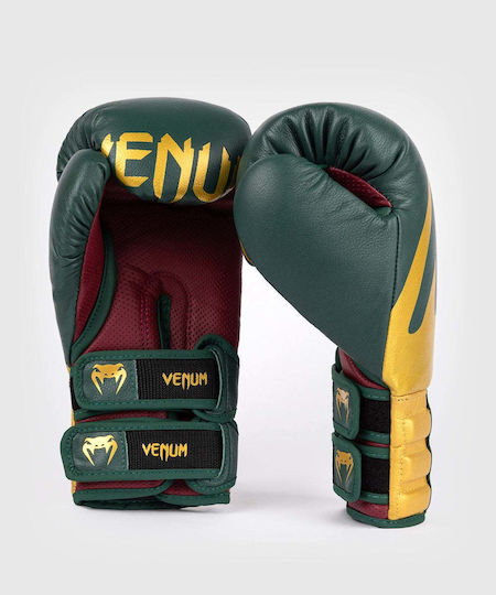 Venum Mănuși de Box din Piele pentru Competiție Verzi