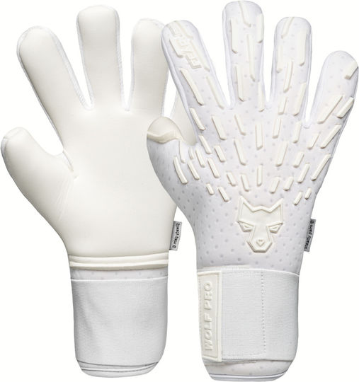 Fearless Goalkeepers Wolf Pro Γάντια Τερματοφύλακα Ενηλίκων & Παιδικά Λευκά