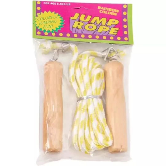 Gounaridis Toys Coarda de sărituri Mâner din lemn galben