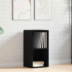 vidaXL Мебел за Hi-Fi Черен 34x71x36см
