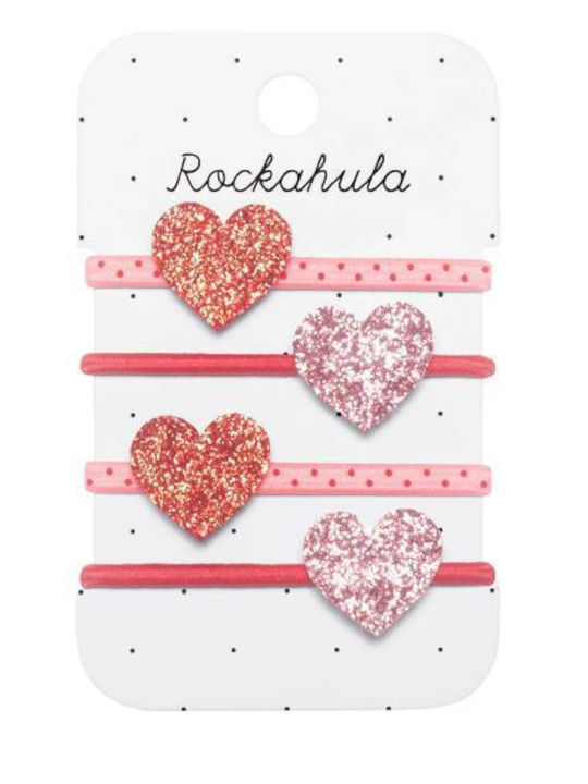 Rockahula Kids Λαστιχάκια Μαλλιών Love Heart Glitter Ponies