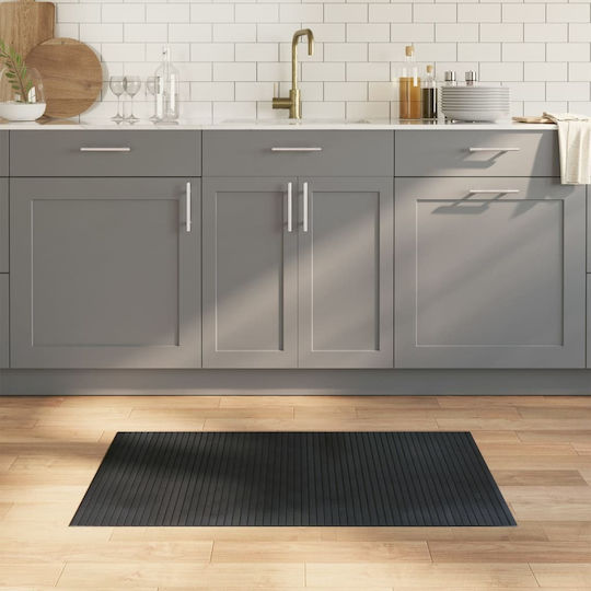 vidaXL Кухненски Килим Коридор Сив 60x100см