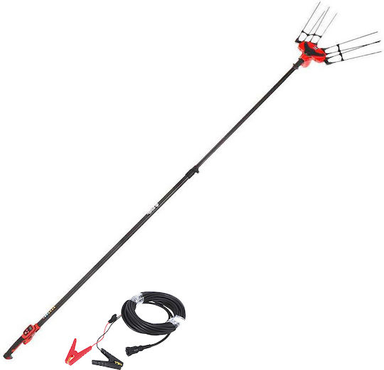 Blue Bird EGEO 22-50 Ελαιοραβδιστικό Μπαταρίας 12V 750W Τύπου Χτένα με Τηλεσκοπικό Κοντάρι Carbon έως 3m και Βάρος 3.1kg
