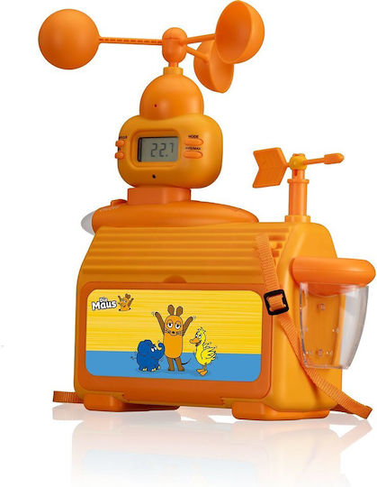 DieMaus 9810100 Drahtlos Wetterstation Digital Tischplatte Gelb
