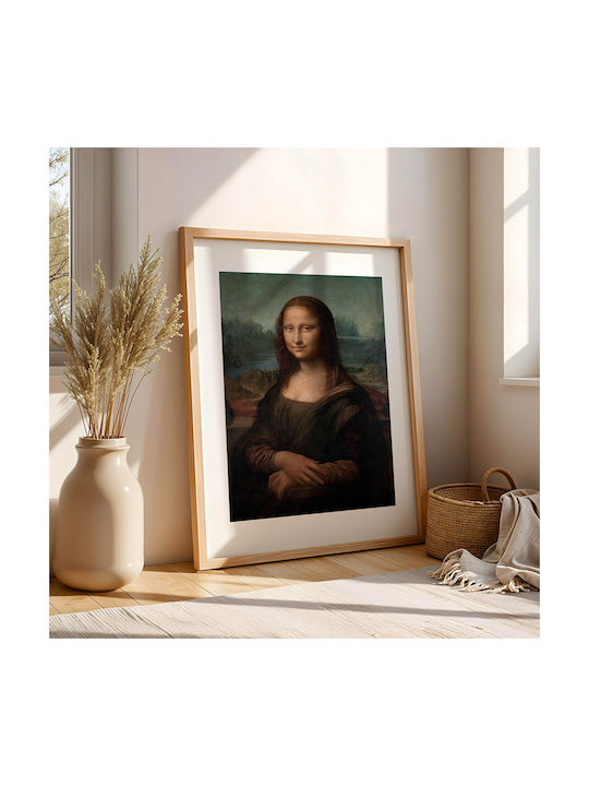 Poster Leonardo Da Vinci Mona Lisa Art159 21cm X 30cm Ramă Albă PVC 18x24