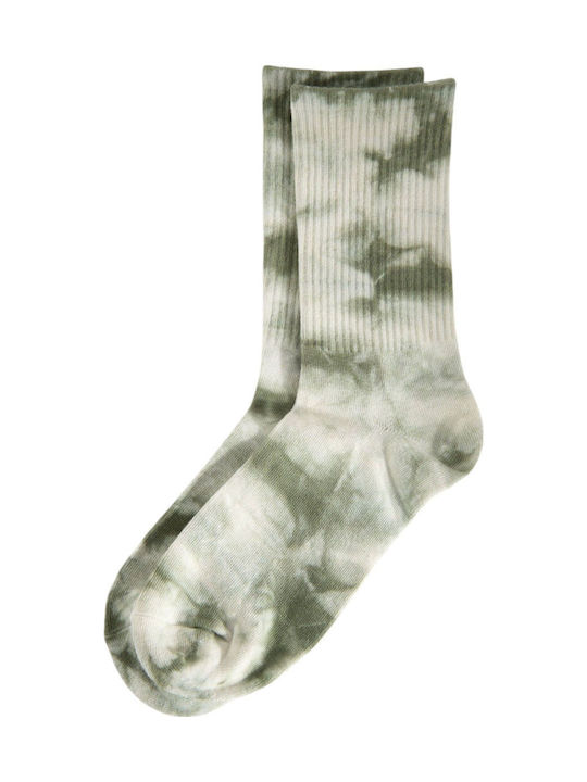Socks 24 Colours Tie-dyed 18875-green Women's Socks 24 Colours Tie-dyed 18875-green Women's