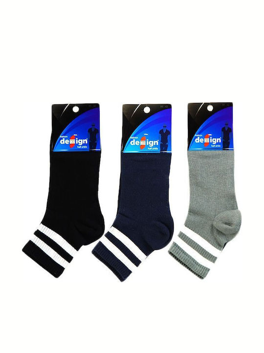 Șosete de Lungime Medie Triple Bumbac 3 Perechi Design 6247 Multicolor Șosete de Lungime Medie Triple Bumbac 3 Perechi Design 6247 Multicolor