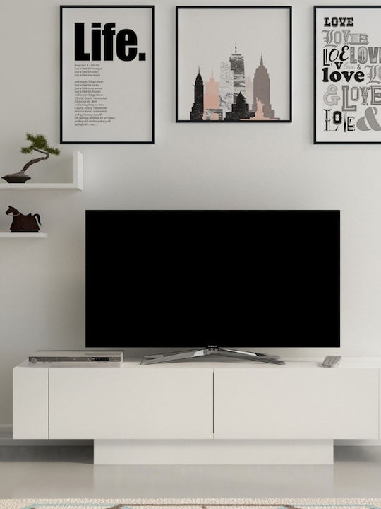 TV Stand Matera White L150xD31.5xH41.6cm