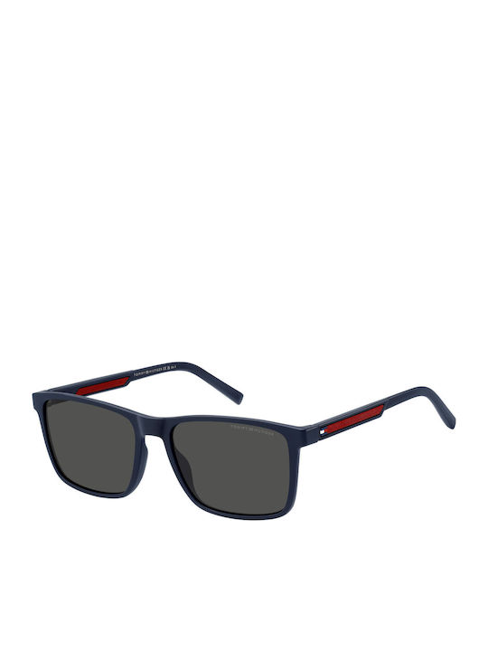 Tommy Hilfiger Men's Sunglasses with Navy Blue Plastic Frame and Gray Lens TH2201/S 8RU/IR