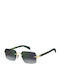 David Beckham Unisex Sunglasses with Gold Metal Frame and Gray Gradient Lens DB 7109/S PEF/NU